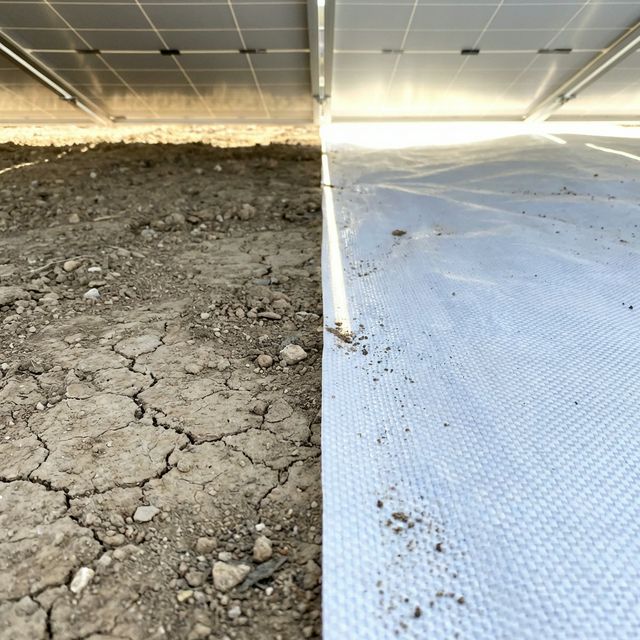 흰색 지면재와 일반 토양의 알베도 비교