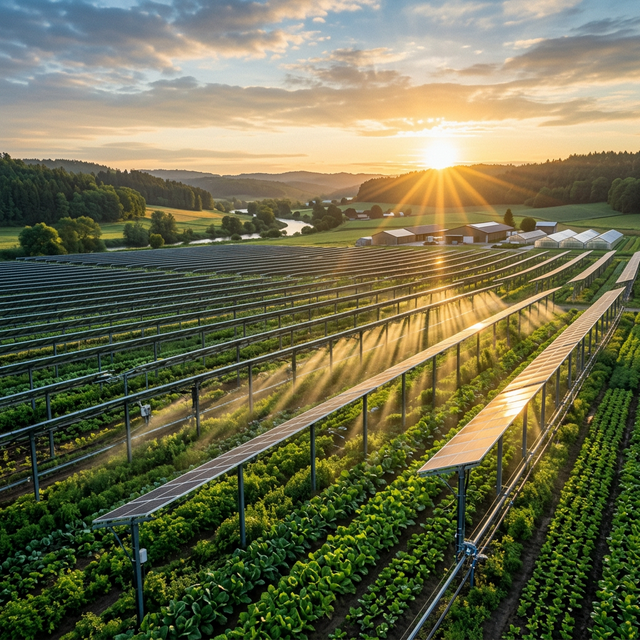 미래형 영농형 태양광 시스템의 모습